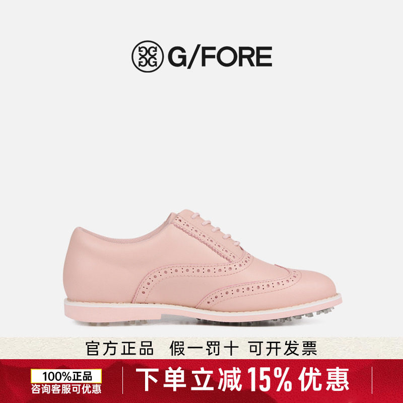 【断码特价】GFORE女鞋英式德比鞋穿孔雕花布洛克鞋女高尔夫鞋图片