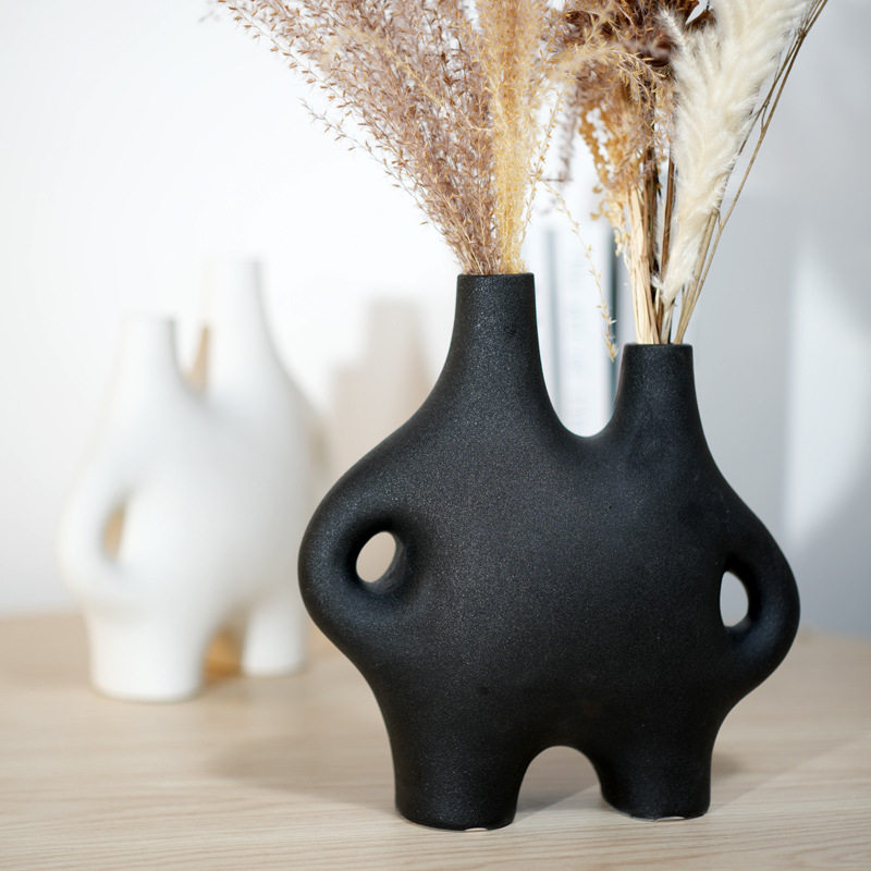 北欧干花家居装饰餐桌水培粗陶颗粒花瓶客厅插花陶瓷田园风花瓶,橡塑材料及制品,其他塑料制品,淘宝优惠券,粉丝福利购,淘宝优惠卷