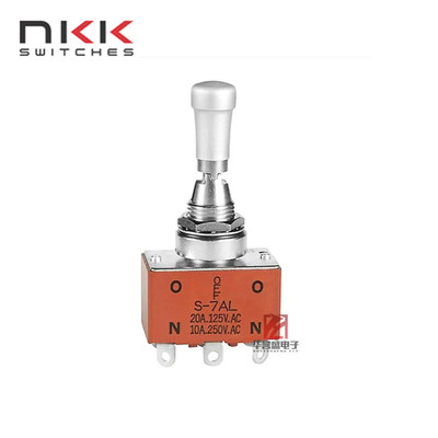 日本NKK S7AL S-7AL 6脚3档 拉拔式 小容量标准尺寸摇头开关