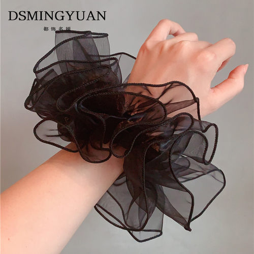 正脸看得到的超大网纱裙边大肠圈