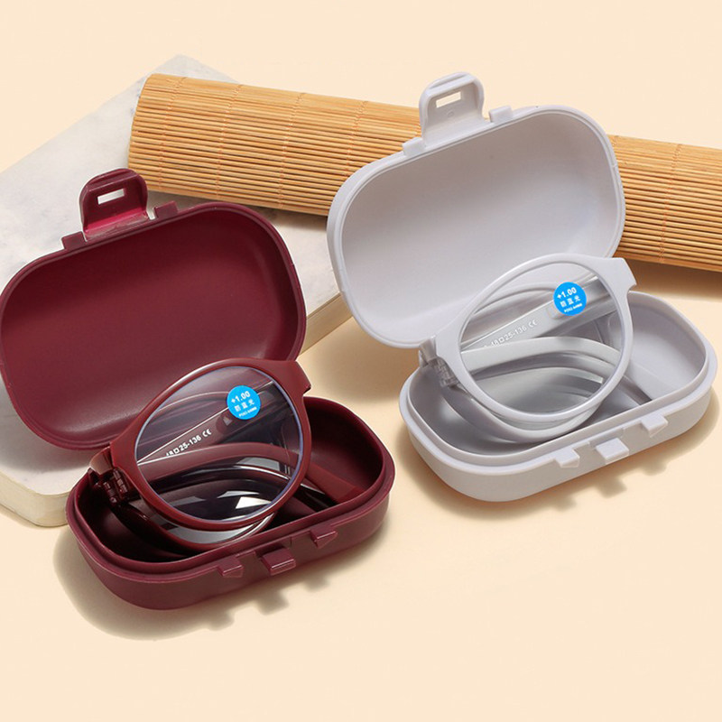 折叠便捷式老花镜女款中老年超轻时尚老人防蓝光正品女士老花眼镜