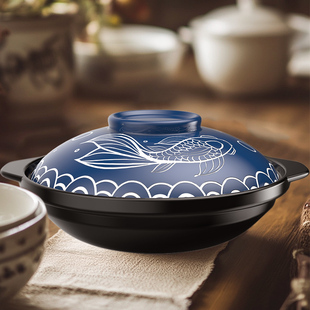 砂锅姜妍同款中餐厅同款煲仔饭砂锅年年有鱼砂锅耐高温干 干烧烧