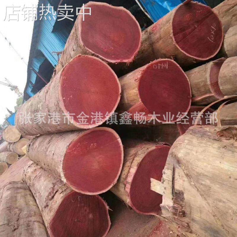 阿莫栋 原木板材 阿摩栋木棒 加工阿莫栋板材工程防腐木墩板材