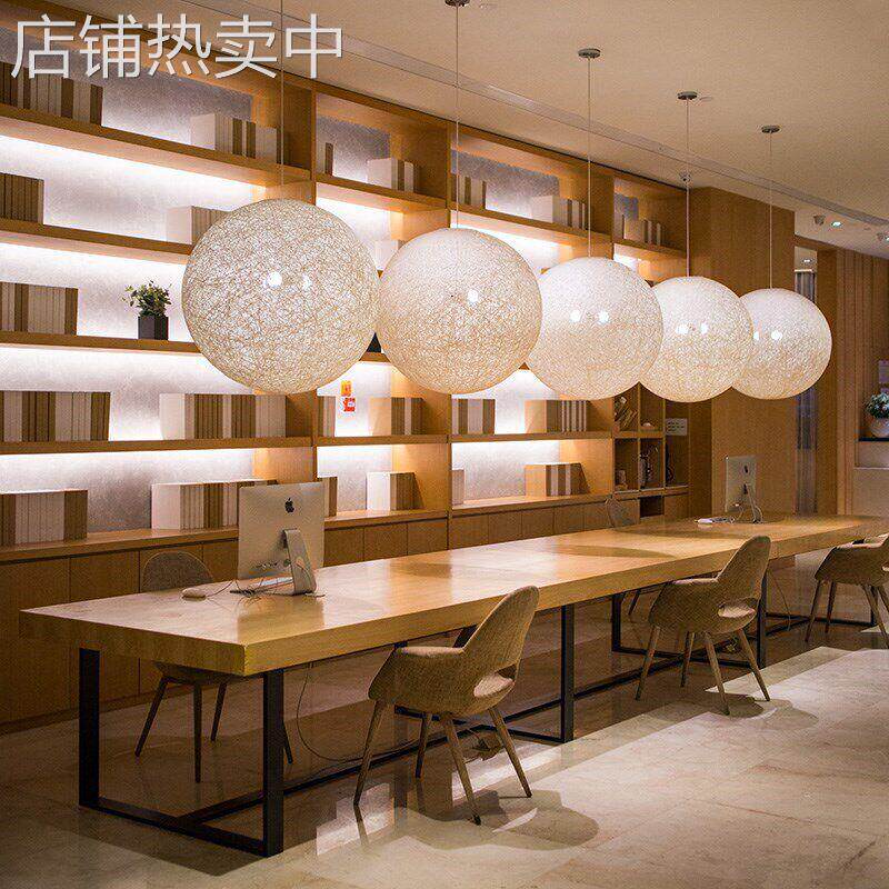会议简约方形美式长方现实木长方形艺会议桌铁桌培训班公桌工