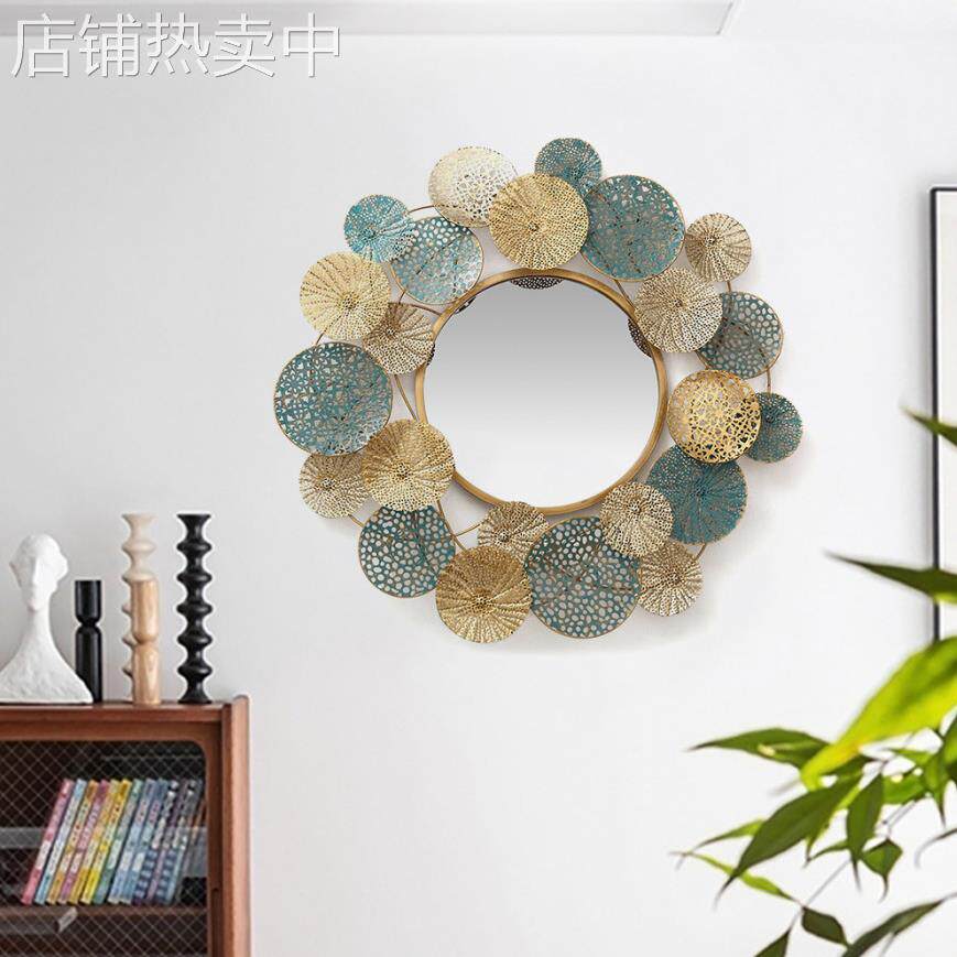 新品欧式铁艺壁挂 玄关过道壁挂梳妆台墙面挂件浴室洗漱台装饰镜