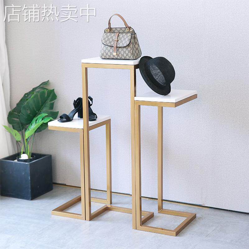 铁艺展示台包包架创意复古服装店鞋帽流水台橱窗设计摆设置物柜架
