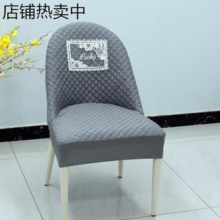 加厚高端高级椅垫家用凳套 餐厅餐桌毛毛虫餐椅套弧形椅子套罩新款