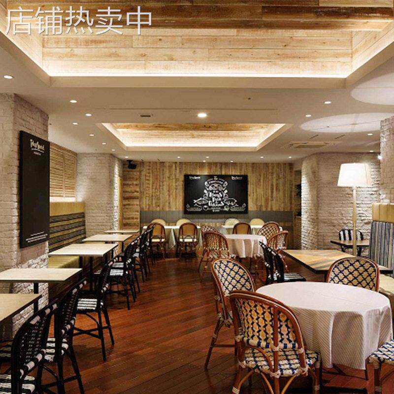 厂家直营休闲意式主题餐厅餐饮桌椅卡座沙发组合套装来图可做