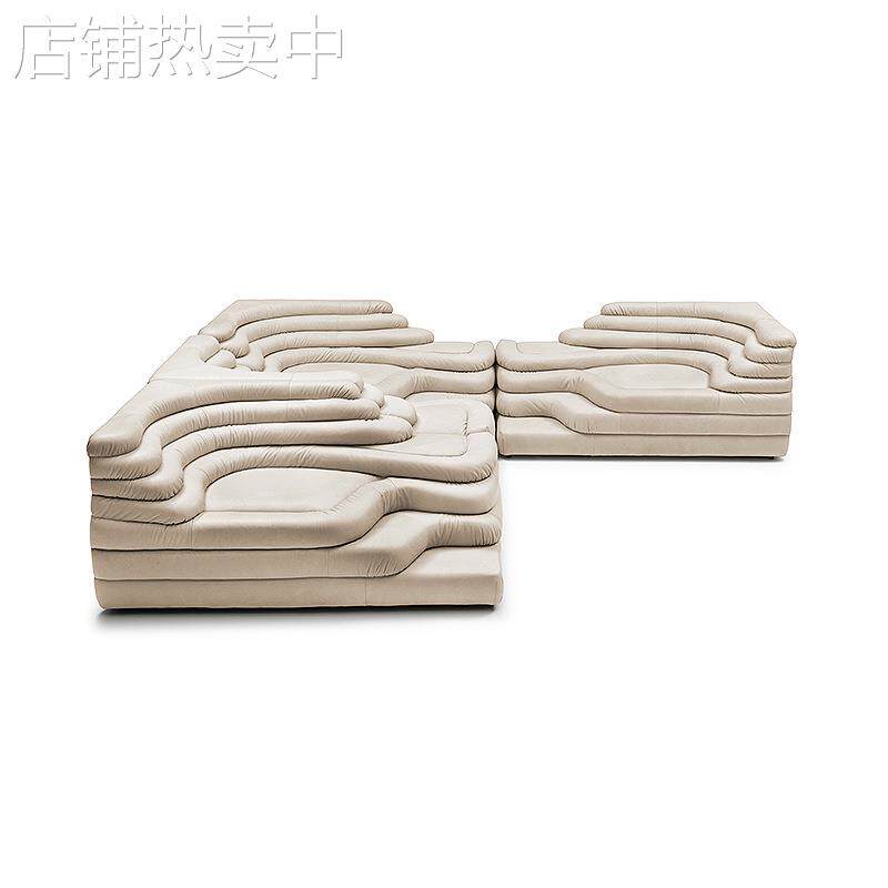 Desede意式个性梯田沙发轻奢客厅头层牛皮模块沙发组合网红同款