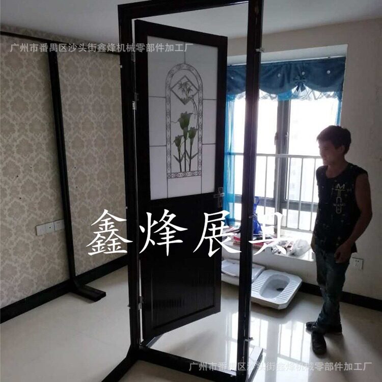 订置单扇木门展示架玻璃门立式展架铝窗样品门展柜
