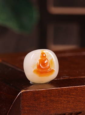 12mm和田玉籽料白玉老型珠散珠