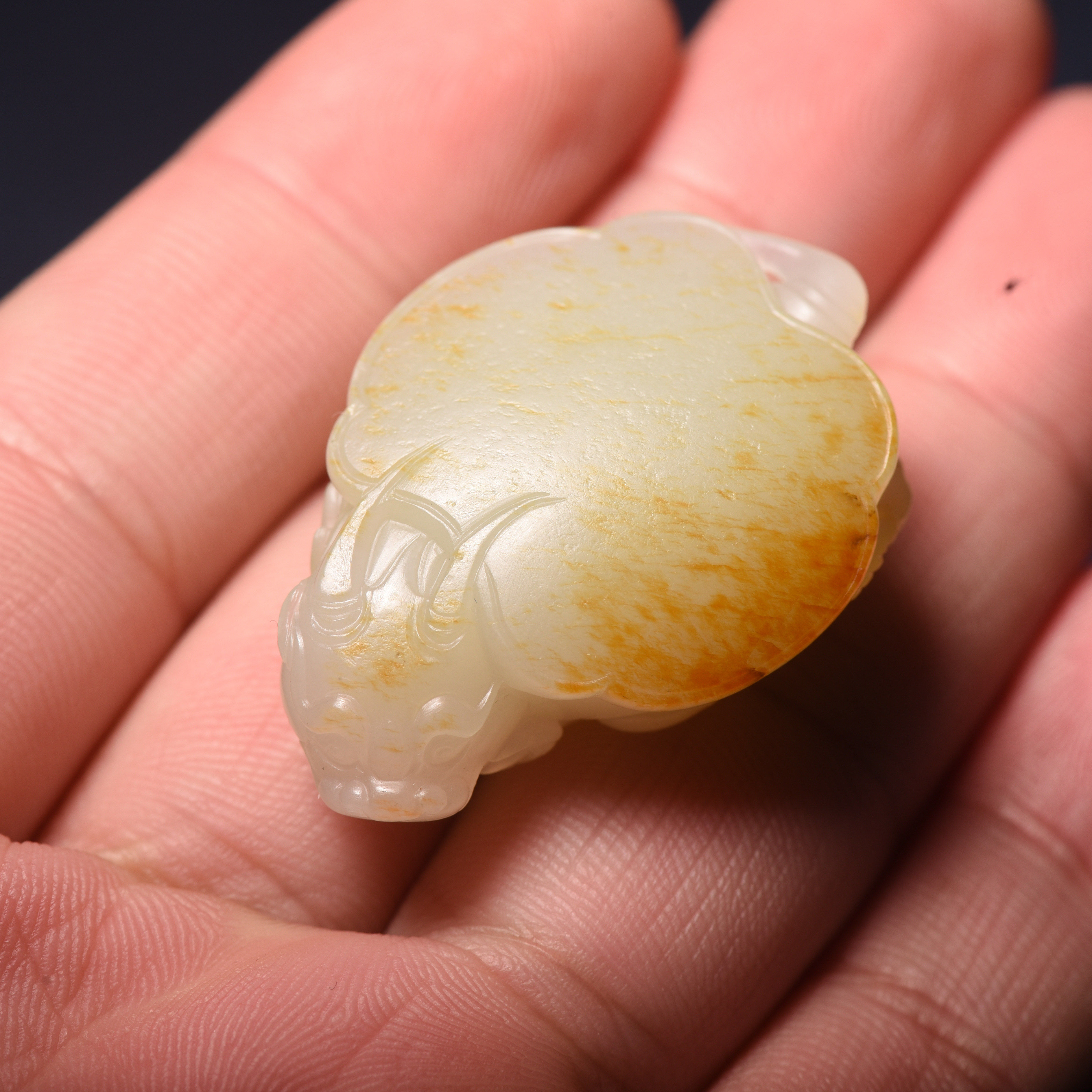 正宗新疆和田玉籽料龙龟吊坠独籽挂件玉石小吊坠玄武玉挂件