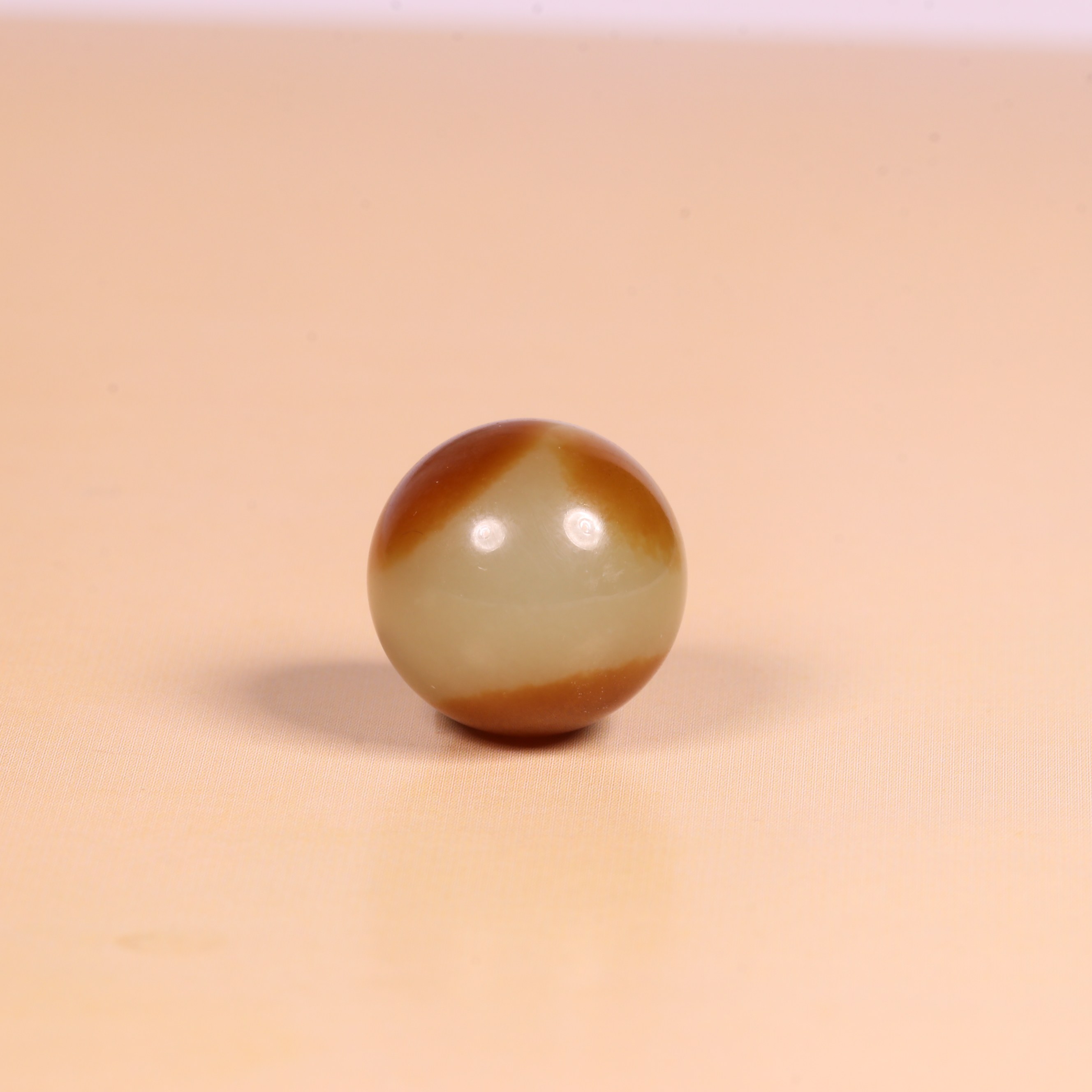 12mm新疆和田玉且末糖天然和田玉圆珠散珠正品玉石珠子DIY手串