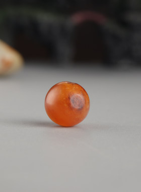 珠子圆珠新疆和田玉黄沁籽料