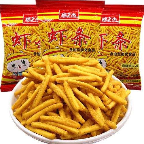 穗之杰虾条薯条儿时怀旧好吃年货