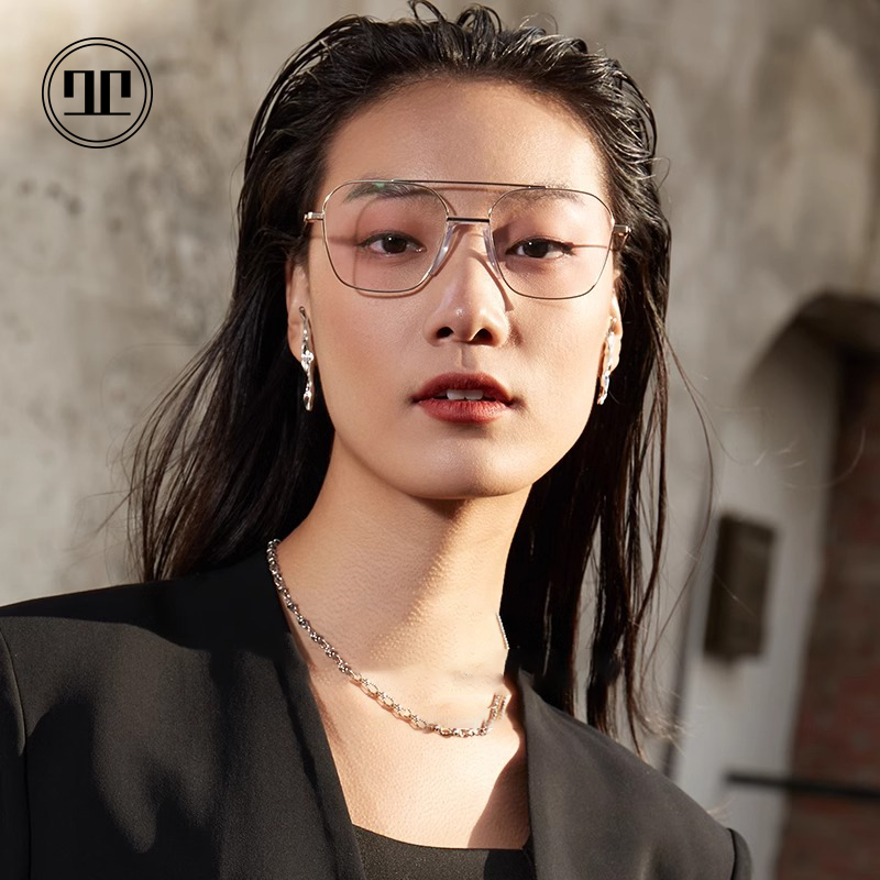 ROLLOTD防蓝光男钛合金定制眼镜