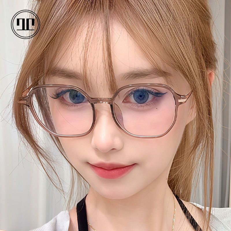 RD时尚超轻冷茶色TR眼镜女款近视