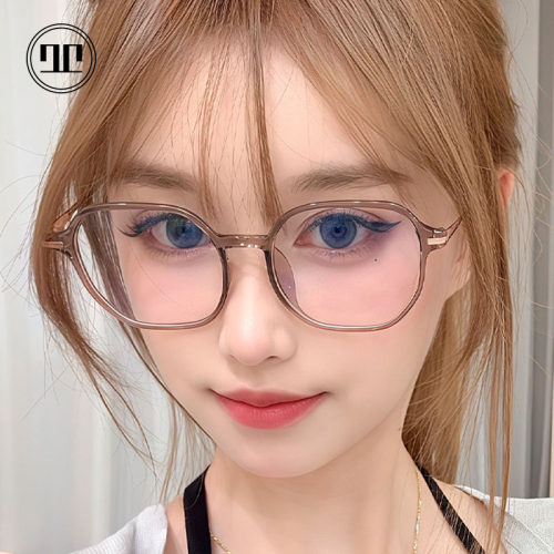 RD时尚超轻冷茶色TR眼镜女款近视
