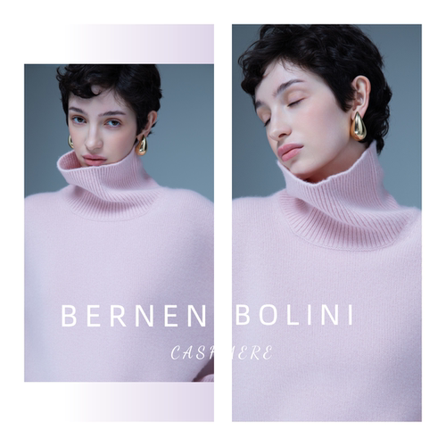 Bernen Bolini 山羊绒LP王炸重磅千克重高领 INS博主同款