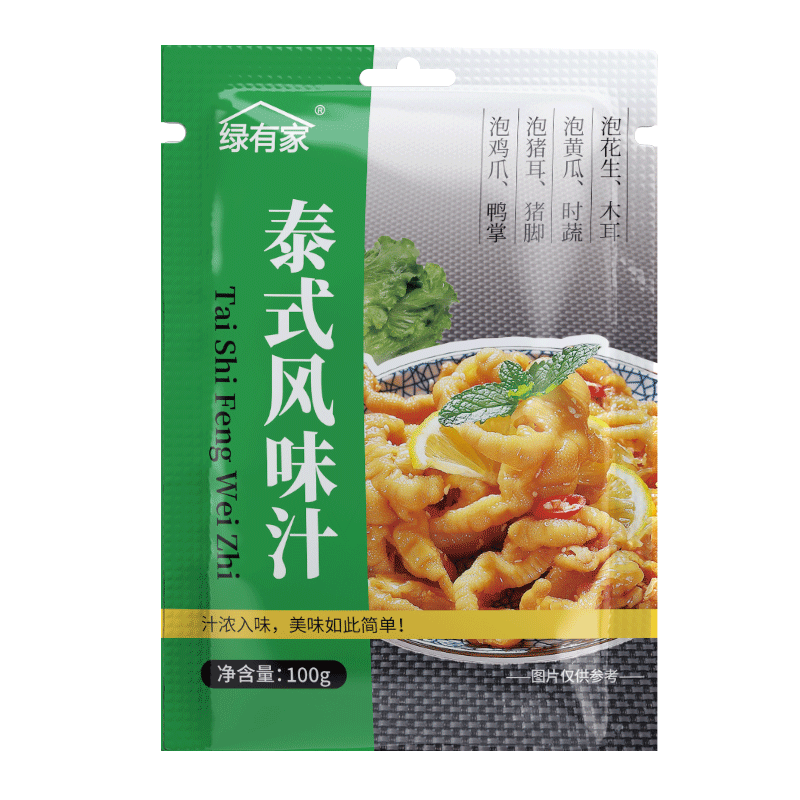 森庄农品泰式风味汁泡凤爪调料正品柠檬无骨鸡爪家用酸辣泡爪鸡脚