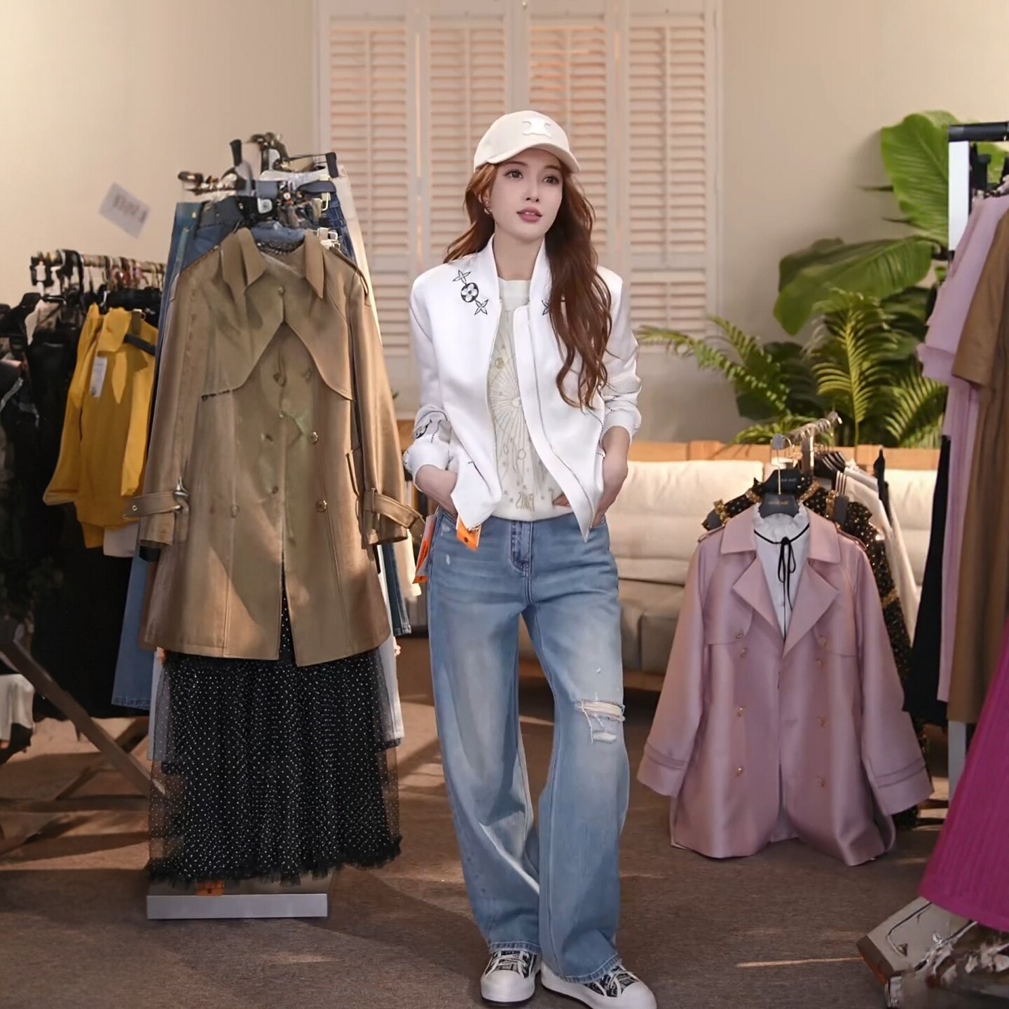 秋季新款设计感印花图案百搭女装外套MKKQ87308【澳门小源同