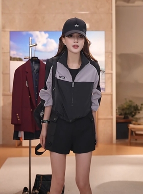 澳门小源同款【光蚀轨迹】春秋季新款撞色百搭女士外套MKAQ69210