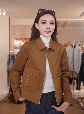【糖霜秋色】秋季新款纯色小个子女款外套MKAQ89218【澳门小源】