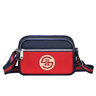 牛津布斜挎小包女高级感百搭多隔层轻便时尚背包小巧实用单肩女包