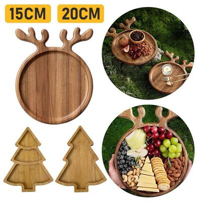 Christmas Tray Plate Elk Christmas Tree Appetizer Platter Su