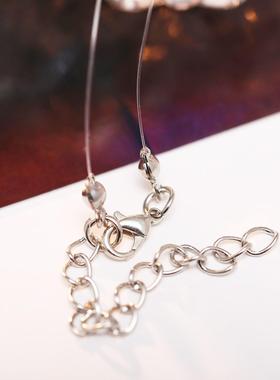 fashion transparent fish line Rhinestone necklace women 项炼