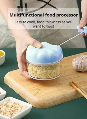 1pc Blue/Pink Manual Garlic Masher Hand Pull Kitchen Househo