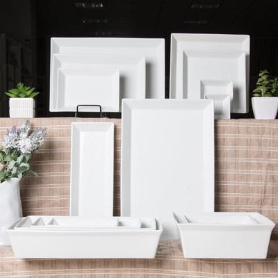 porcelain square white baking plate dinnerware陶瓷方盘烤盘子