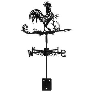 Metal Wrought Iron Modeling Rooster Yard Big Roof Farm