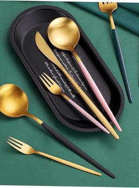 Knife, fork, spoon chopsticks set thin style simple and luxu
