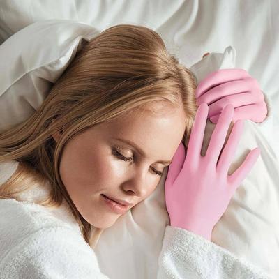 2pcs Silicone Socks and 2pcs Silicone Gloves, Soft Gel Moist