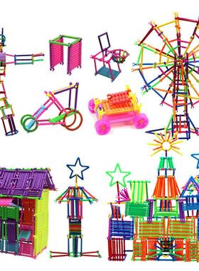 Hot Plastic Sticks Assembled Interconnecting Blocks Kids Sta