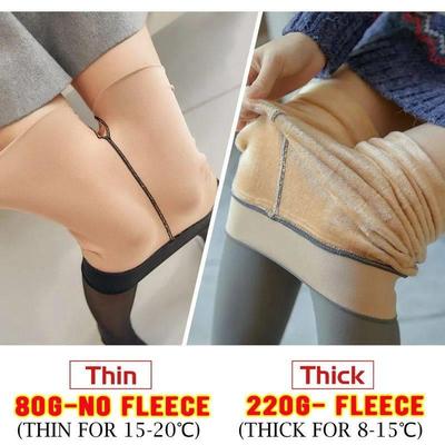 Panty Fleece Women Tights Ladies Thermal Leggings Woman Skin
