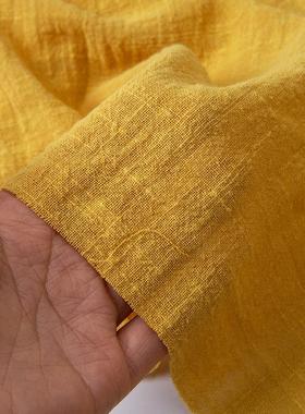 Soft Thin Linen Cotton Fabric Solid Color Organic Material P