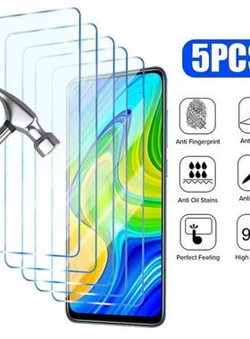 5PCS Tempered Glass For Xiaomi Redmi Note 10 11 12 9 8 7 Pro