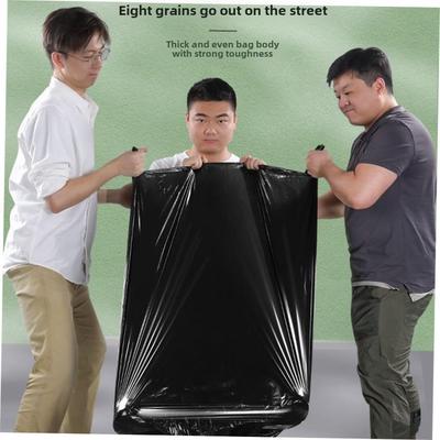 Big trash bag thick Large black plastic bag garbage bags