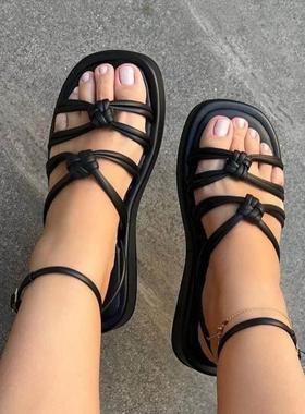 35-43大码平底凉鞋女鞋women flat shoes ladies summer sandals