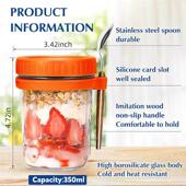 Oatmeal Containers Mason Jars Container Overnight Oats