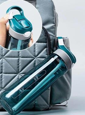 750ml Sports Water Bottle with straw For Camping Hiking Outd