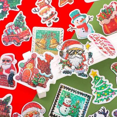 50pcs Christmas stickers Festival gift decoration stickers