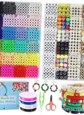 10000Pcs/Box 6mm Clay Bracelet Beads for Jewelry Making Kit