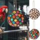 Dried Lotus Seed Parrot String Toys Chewing Wooden Bird