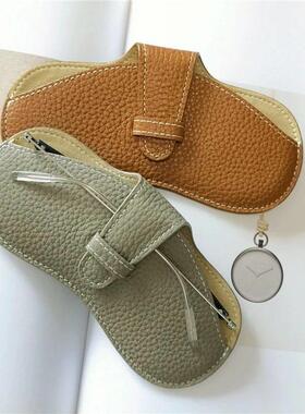 Glasses Case Women Leather Soft Glasses Bag Fashion Portable