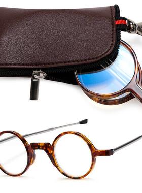 Mini Reading Glasses Women Men Portable Compact Folding Pres