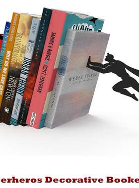 Superheros Decorative Bookends Book Stopper Metal Holders