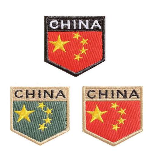 China Embroidery Patch Five-Starred Red Flag Tactical Sticke